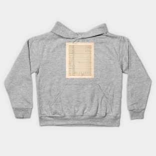 Mahler | The Song of Lament (Das klagende Lied) | Original manuscript score 1 (1 of 2) Kids Hoodie